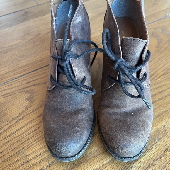 Tommy Hilfiger Brown Leather Women's Ankle Boots size 6 - Picture 2 of 10